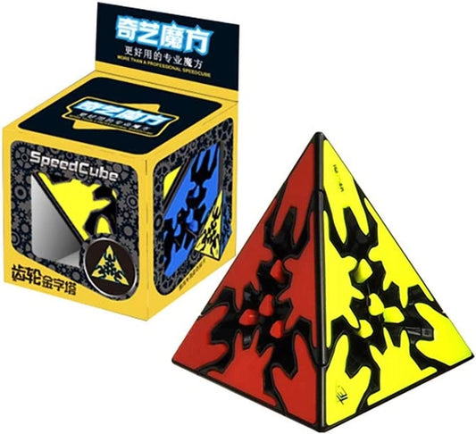 QiYi Pyraminx Gear Speed Cube (Tiled) - Cuberkart