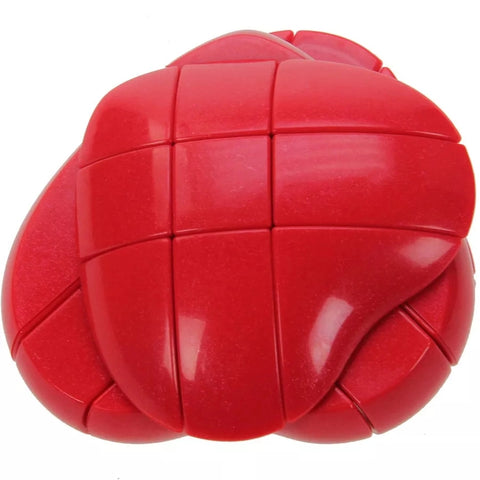 YJ 3x3 Red Love Heart Shaped Cube Puzzle