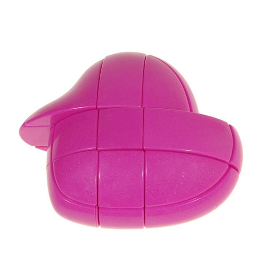 YJ 3x3 Red Love Heart Shaped Magic Cube Puzzle, Pink - Cuberkart