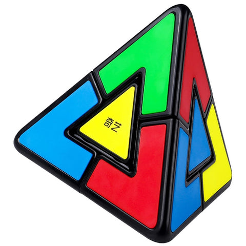 QiYi Pyraminx Lite Speed Cube, Black-Base