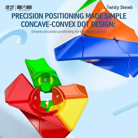 QiYi Twisty Skewb Cube Lite – Shape Mod, Compact, Advanced Challenge Puzzle