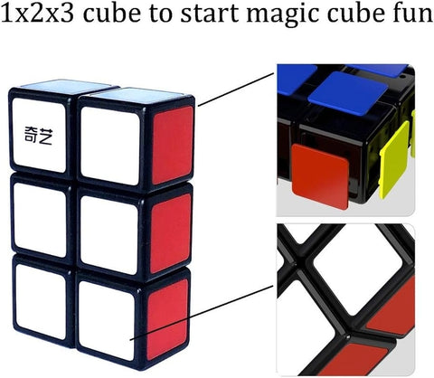 QiYi 1x2x3 Speed Cube, Black-Base