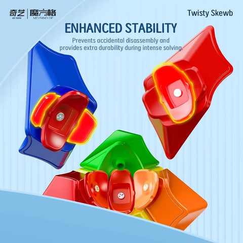 QiYi Twisty Skewb Cube Lite – Shape Mod, Compact, Advanced Challenge Puzzle