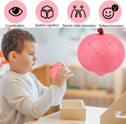 3x3 Peach Fruit Cube Puzzle
