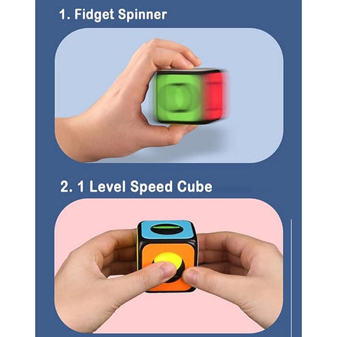 QiYi 02 1x1 Speed Cube Fidget Spinner Puzzle