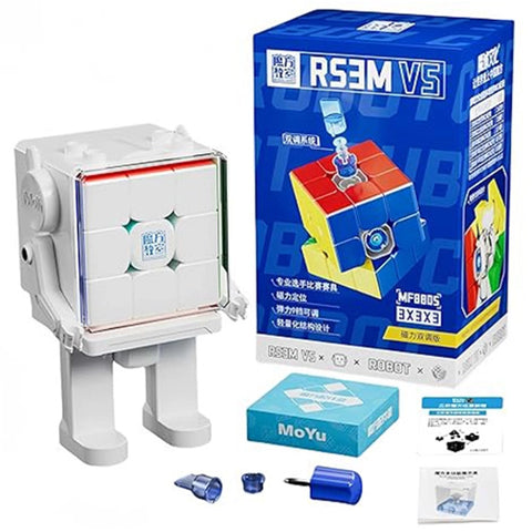 MoYu RS3 M V5 3x3 (Magnetic, Dual-Adjustment) + Robot Box
