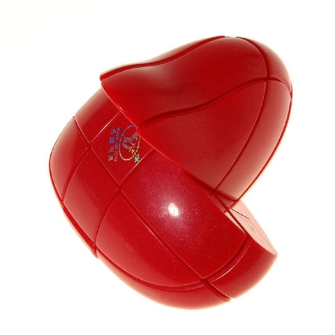 YJ 3x3 Red Love Heart Shaped Cube Puzzle
